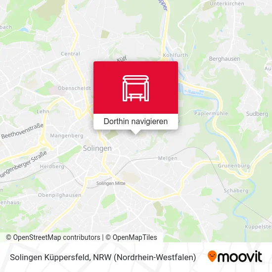 Solingen Küppersfeld Karte