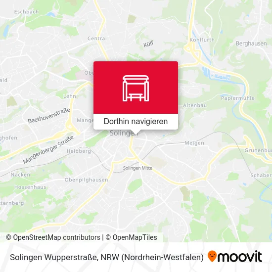 Solingen Wupperstraße Karte