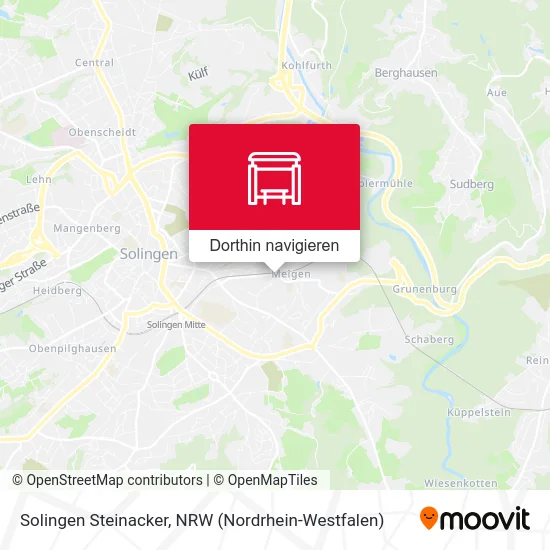 Solingen Steinacker Karte