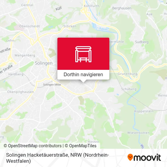 Solingen Hacketäuerstraße Karte