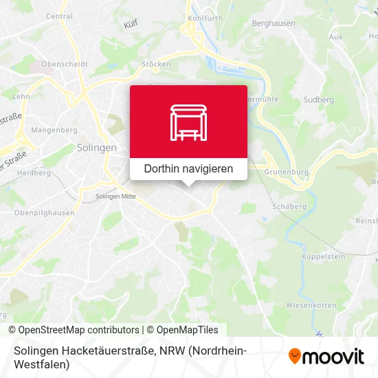 Solingen Hacketäuerstraße Karte