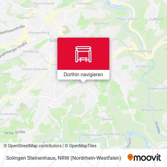 Solingen Steinenhaus Karte