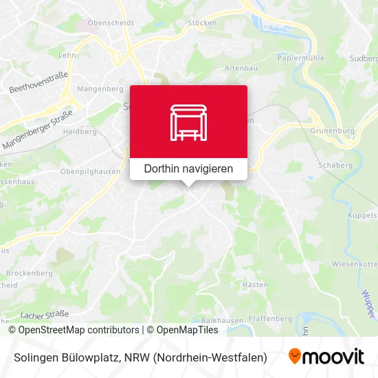 Solingen Bülowplatz Karte