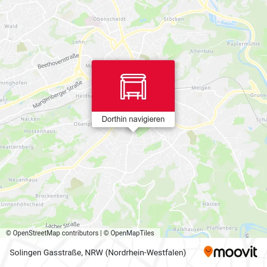 Solingen Gasstraße Karte