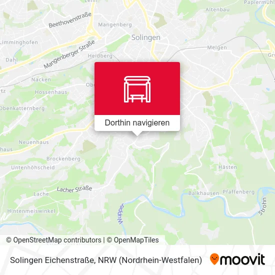 Solingen Eichenstraße Karte