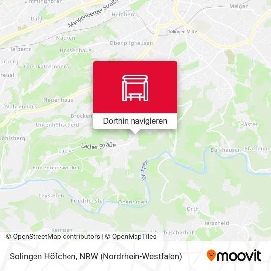 Solingen Höfchen Karte