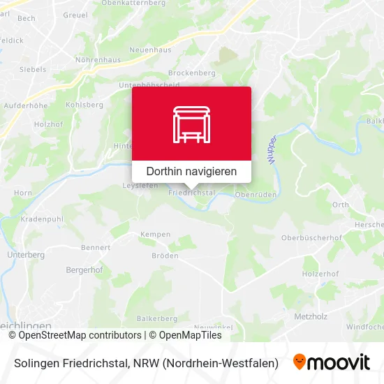 Solingen Friedrichstal Karte