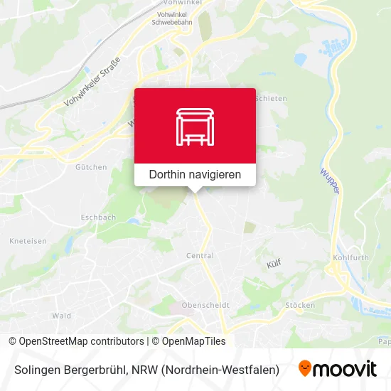 Solingen Bergerbrühl Karte