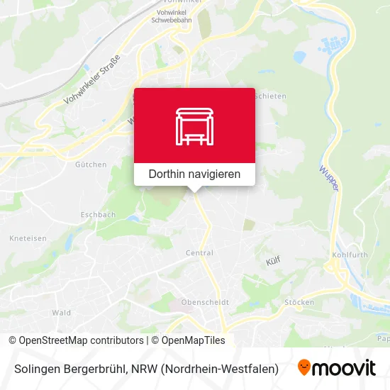 Solingen Bergerbrühl Karte