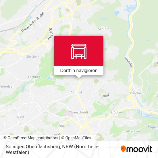 Solingen Obenflachsberg Karte