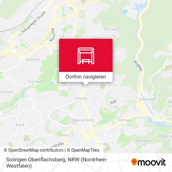 Solingen Obenflachsberg Karte