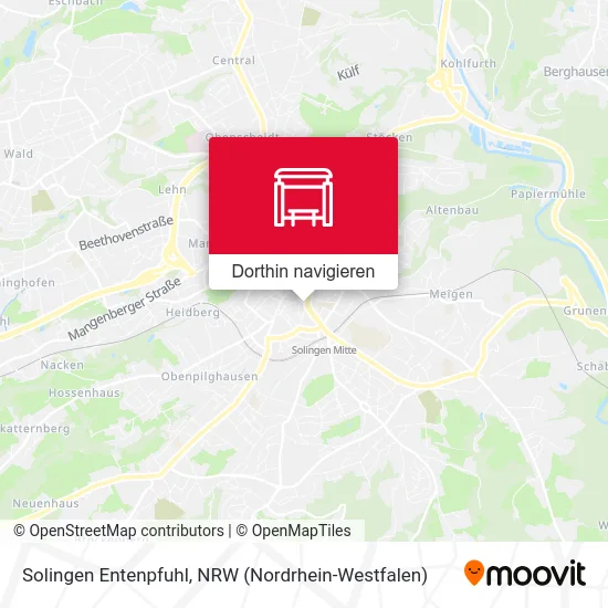 Solingen Entenpfuhl Karte