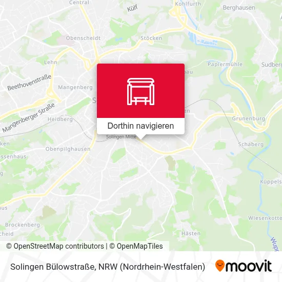 Solingen Bülowstraße Karte