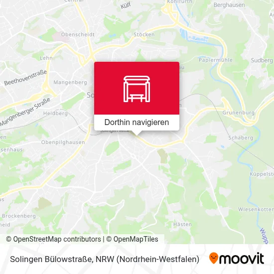 Solingen Bülowstraße Karte