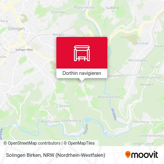 Solingen Birken Karte