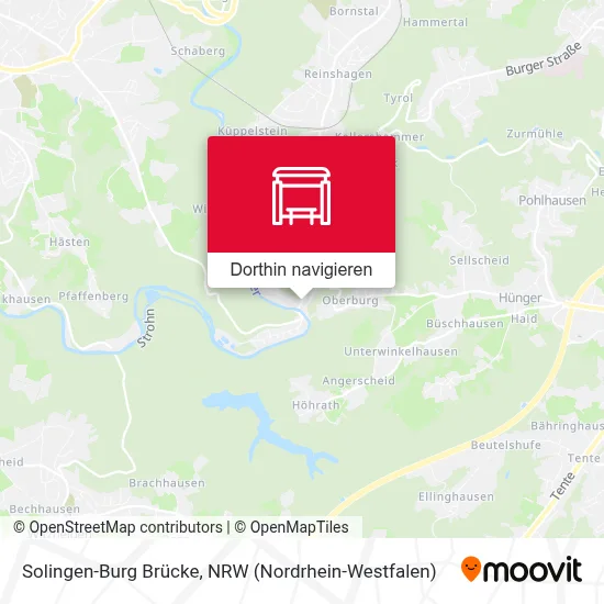 Solingen-Burg Brücke Karte