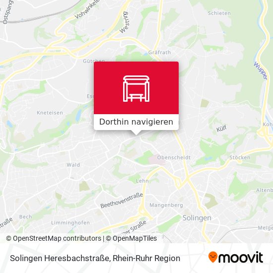 Solingen Heresbachstraße Karte