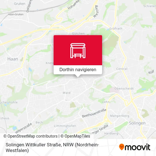 Solingen Wittkuller Straße Karte