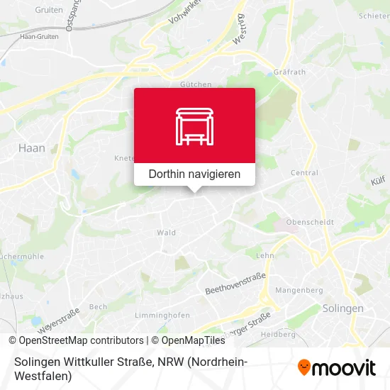 Solingen Wittkuller Straße Karte