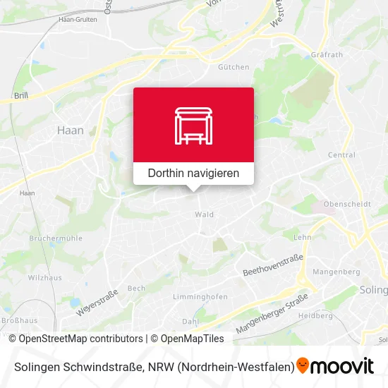 Solingen Schwindstraße Karte