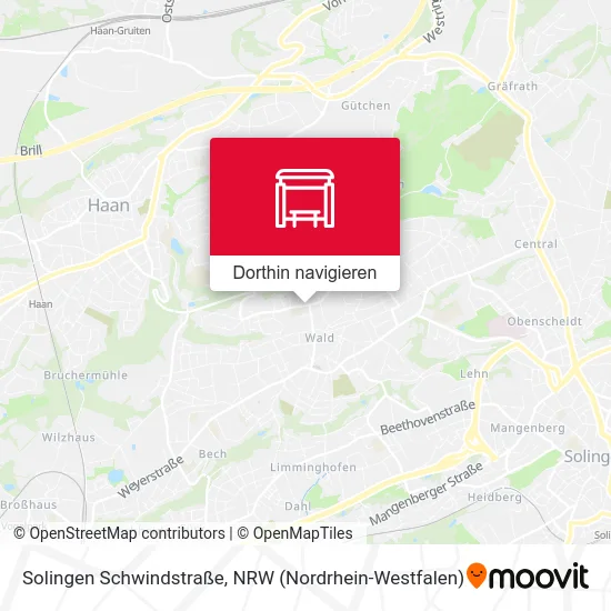 Solingen Schwindstraße Karte