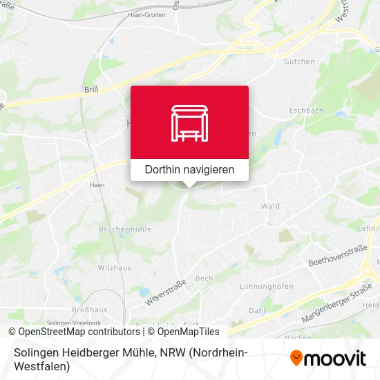 Solingen Heidberger Mühle Karte