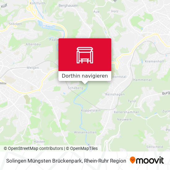 Solingen Müngsten Brückenpark Karte