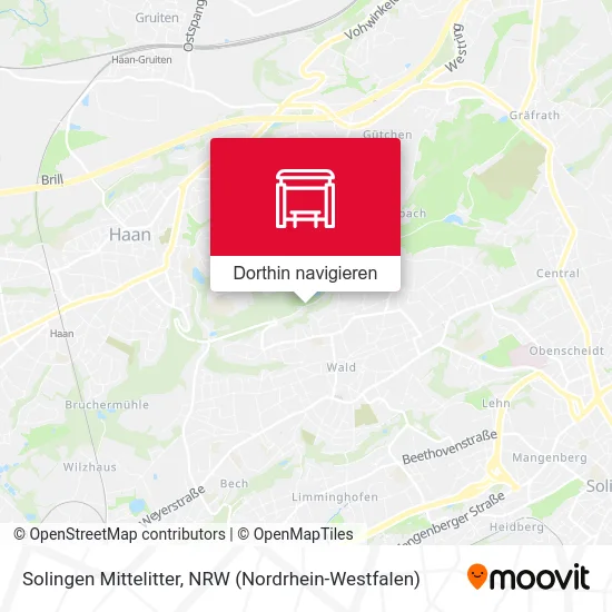 Solingen Mittelitter Karte