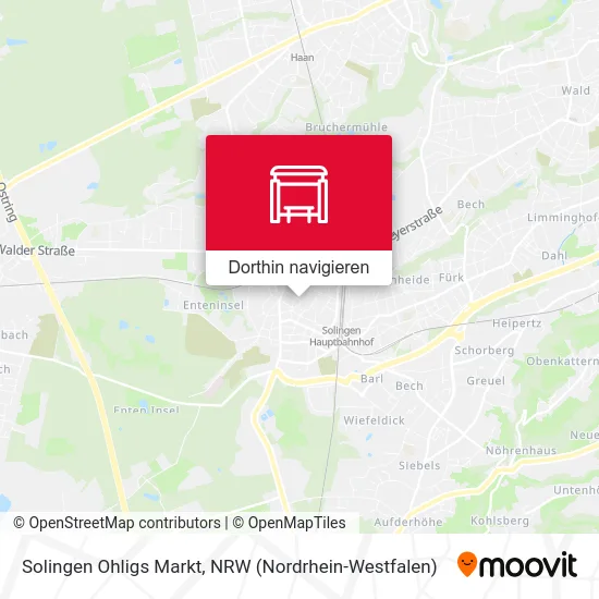 Solingen Ohligs Markt Karte