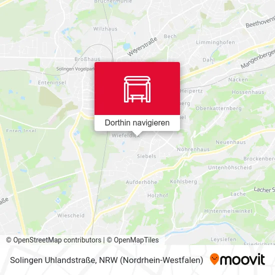 Solingen Uhlandstraße Karte