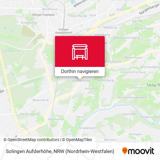 Solingen Aufderhöhe Karte