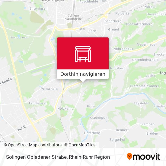 Solingen Opladener Straße Karte