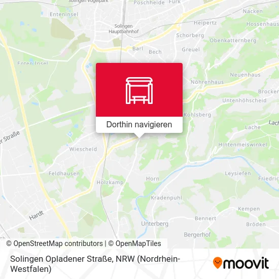 Solingen Opladener Straße Karte