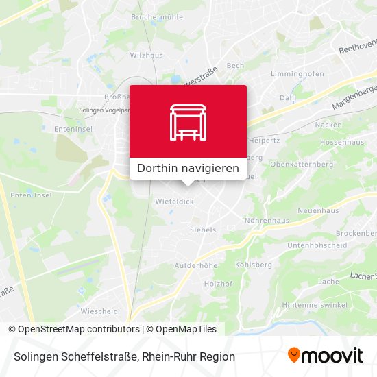 Solingen Scheffelstraße Karte