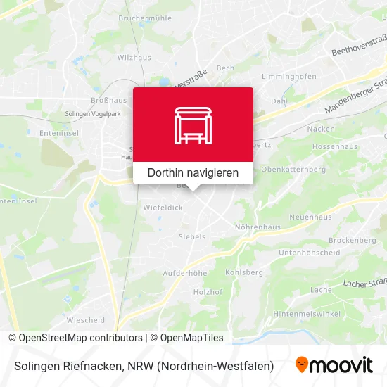 Solingen Riefnacken Karte