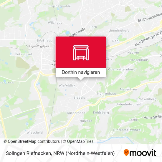 Solingen Riefnacken Karte