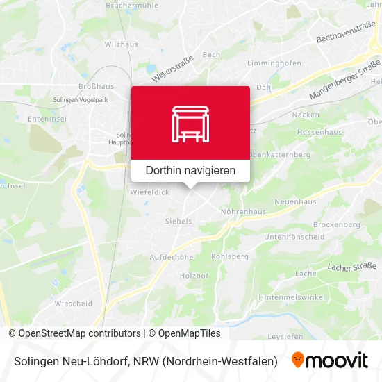 Solingen Neu-Löhdorf Karte