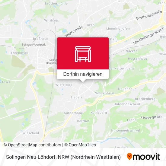 Solingen Neu-Löhdorf Karte