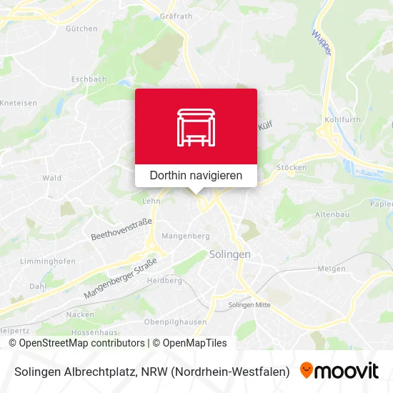 Solingen Albrechtplatz Karte