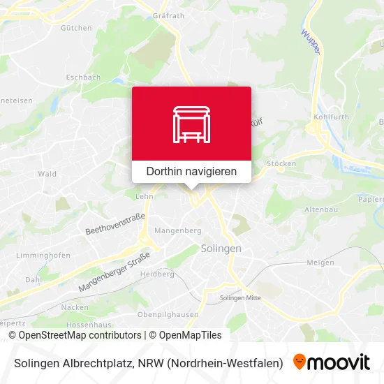 Solingen Albrechtplatz Karte