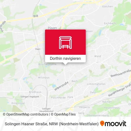 Solingen Haaner Straße Karte