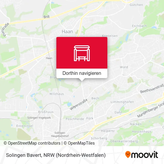 Solingen Bavert Karte