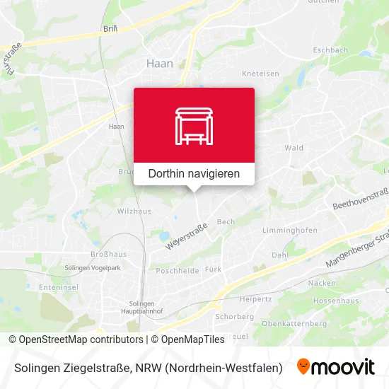 Solingen Ziegelstraße Karte