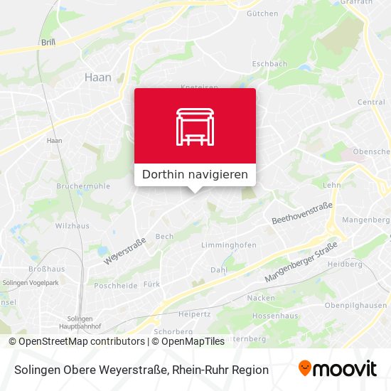Solingen Obere Weyerstraße Karte