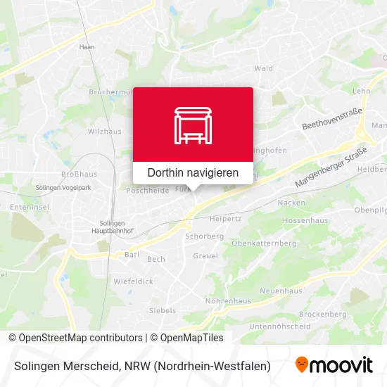 Solingen Merscheid Karte