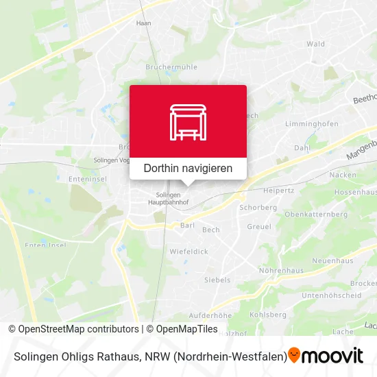 Solingen Ohligs Rathaus Karte