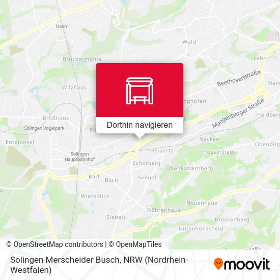 Solingen Merscheider Busch Karte