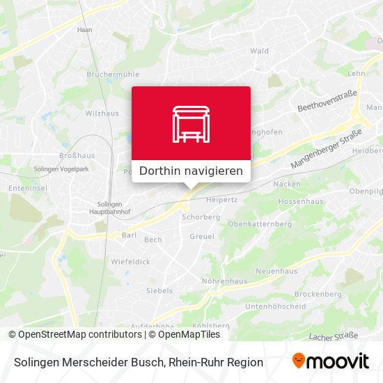 Solingen Merscheider Busch Karte