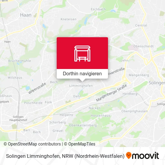 Solingen Limminghofen Karte