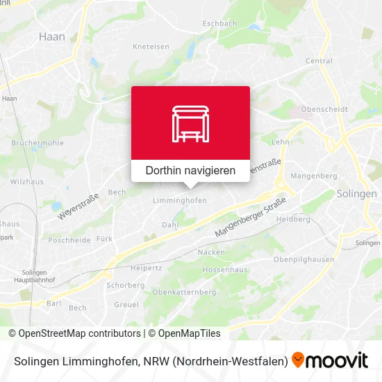 Solingen Limminghofen Karte